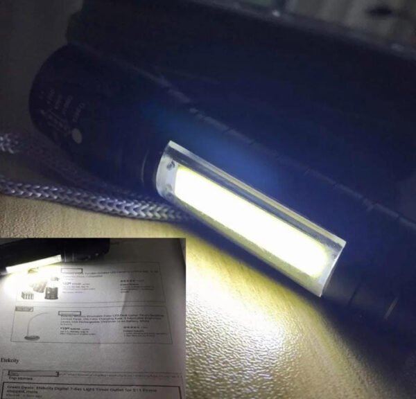 LAMPARA TACTICA RECARGABLE CON ZOOM - Imagen 4
